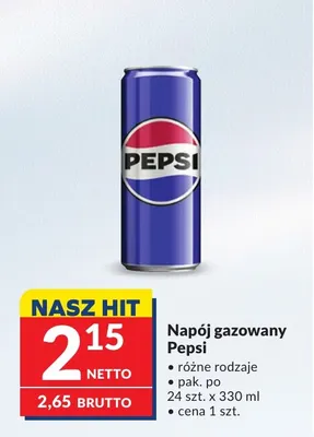 Napój gazowany Pepsi promocja w Makro
