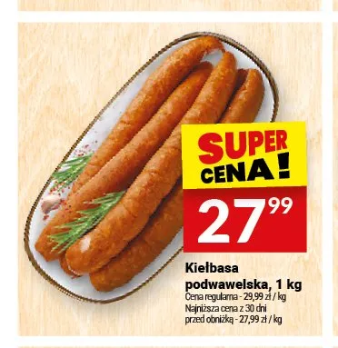Kiełbasa podwawelska Białecki Wędzarnia promocja w Twój Market