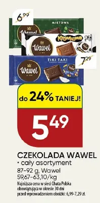 Czekolada Wawel promocja w Chata Polska