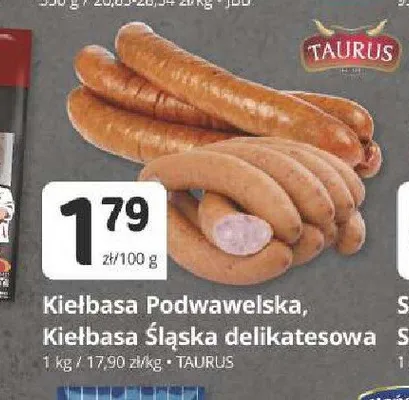 Kiełbasa Śląska delikatesowa Taurus promocja w Marketvita