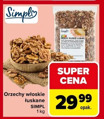 Orzechy włoskie łuskane promocja w Carrefour Market
