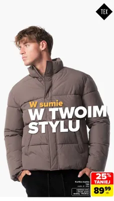 Kurtka męska TEX promocja w Carrefour