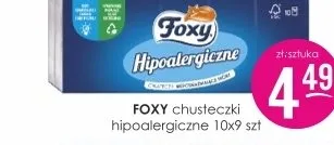 Chusteczki hipoalergiczne Foxy promocja w Drogerie Jasmin
