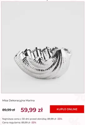 Misa dekoracyjna Marina home&you promocja w home&you