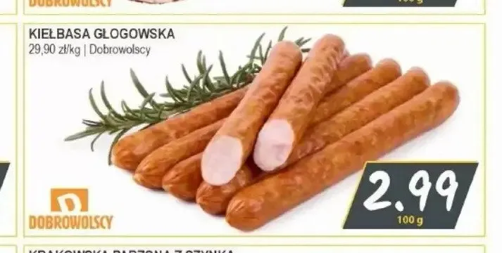 Kiełbasa głogowska Dobrowolscy promocja w Słoneczko
