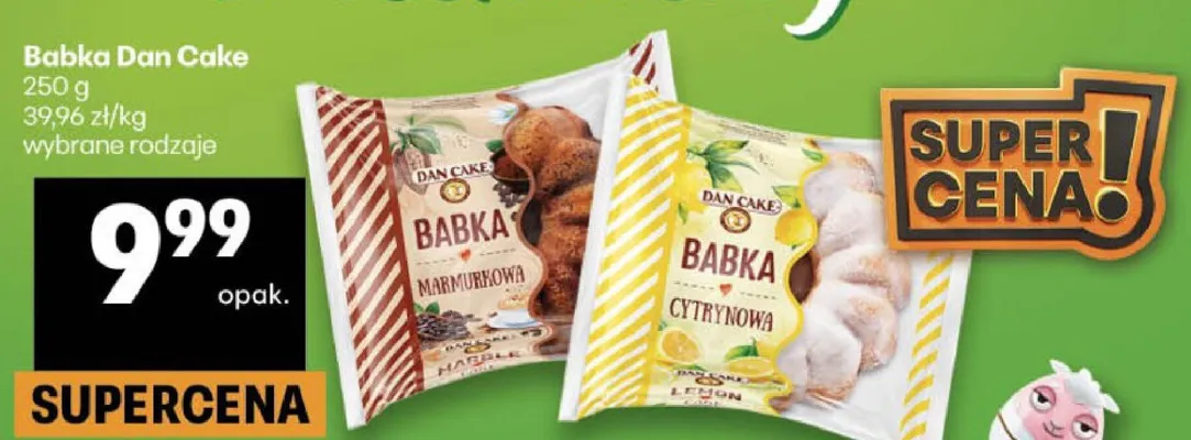 Babka Dan Cake wybrane rodzaje promocja w Delikatesy Centrum
