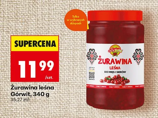 Żurawina leśna Górwit promocja w Biedronka