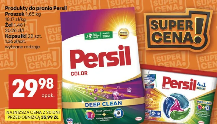 Proszek do prania Color Deep Clean promocja w Delikatesy Centrum