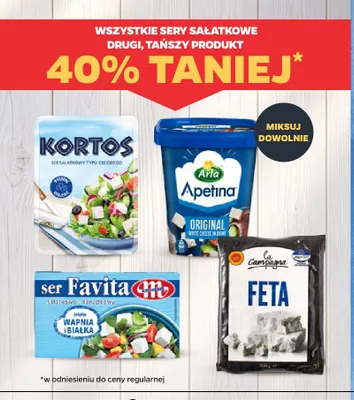 Ser sałatkowy typu greckiego Kortos promocja w Netto