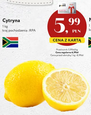 Cytryny promocja w Market Point