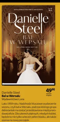 Książka Bal w Wersalu Danielle Steel promocja w Empik