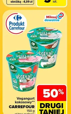 Vegangurt kokosowy Carrefour promocja w Carrefour