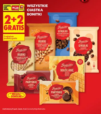 Draże O!Kulki mleczno-kakaowe Bonitki promocja w Biedronka