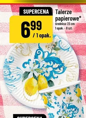 Talerze papierowe promocja w POLOmarket