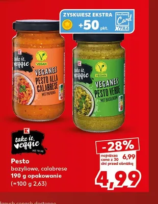 Pesto alla calabrese Take It Veggie promocja w Kaufland