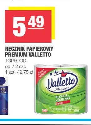 Ręcznik papierowy Premium Valletto 2-pak promocja w SPAR