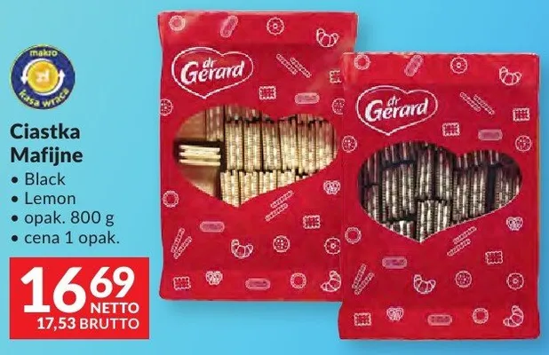 Ciastka Maijne dr Gerard promocja w Makro