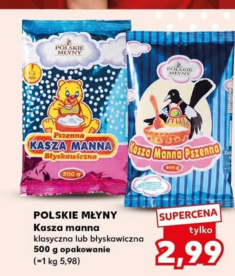 Kasza manna klasyczna Polskie Młyny promocja w Kaufland