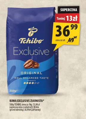 Kawa ziarnista Exclusive Tchibo promocja w Arhelan
