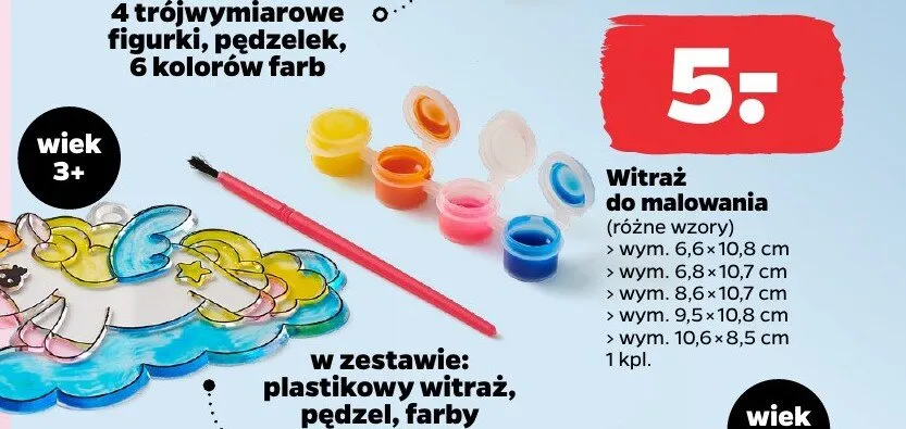 Witraż do malowania promocja w Netto