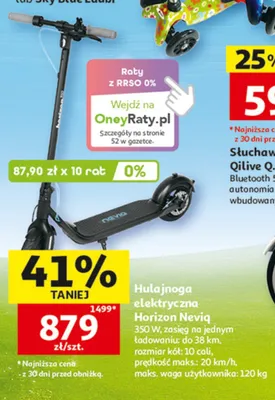 Hulajnoga elektryczna Horizon Neviq promocja w Auchan