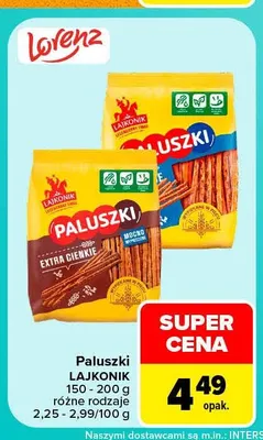 Paluszki Lajkonik promocja w Carrefour