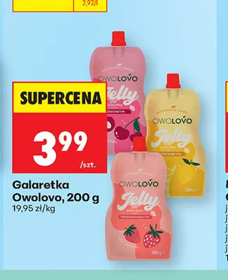 Galaretka Owolovo truskawkowa promocja w Biedronka