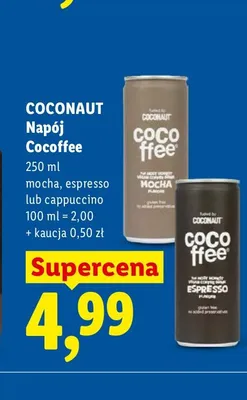 Napój Cocoffee espresso Coconaut promocja w Lidl