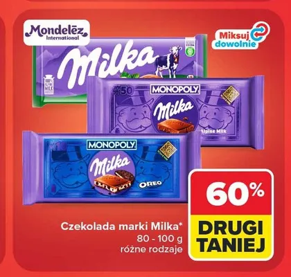 Czekolada Milka Monopoly promocja w Carrefour