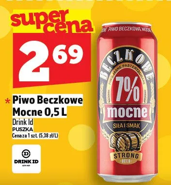 Piwo Beczkowe mocne 7% promocja w TOPAZ
