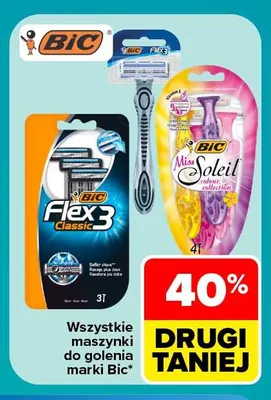 Maszynki do golenia marki Bic promocja w Carrefour
