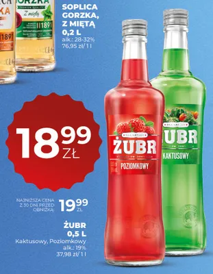 Wódka Żubr Kaktusowy 19% promocja w Duży Ben