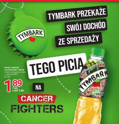 Napój Tymbark Łatwogang kaktus-winogrono-aloes promocja w Selgros
