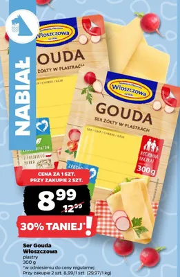 Ser Gouda plastry promocja w Netto