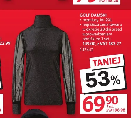 Golf damski promocja w Selgros