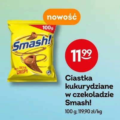 Ciastka kukurydziane w czekoladzie Smash! promocja w Żabka