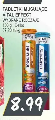 Tabletki musujące Vital Effect promocja w Słoneczko