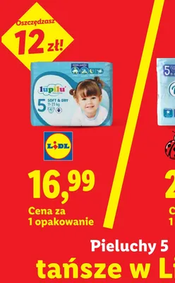 Pieluchy 5 promocja w Lidl