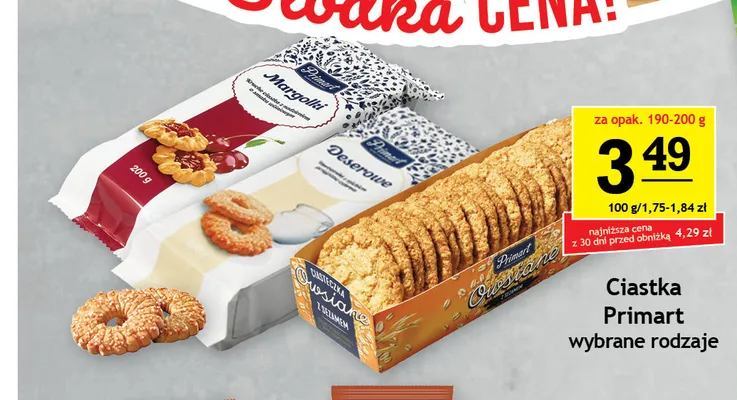 Ciastka Deserowe Primart promocja w Gram Market