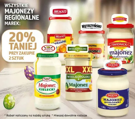 Majonez regionalny -20% promocja w Dino