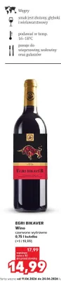 Wino Egri Bikavér czerwone wytrawne promocja w Kaufland
