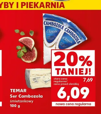 Ser Cambozola śmietankowy Temar promocja w Kaufland