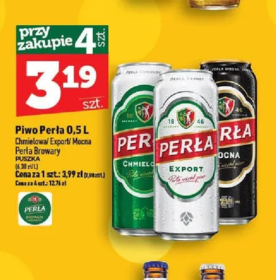 Piwo Perła Mocna promocja w TOPAZ