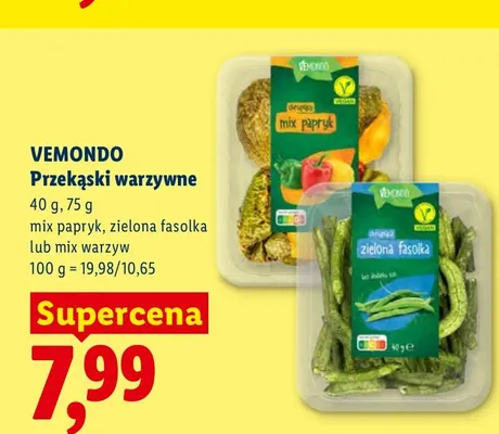 Przekąski warzywne Vemondo mix papryk promocja w Lidl