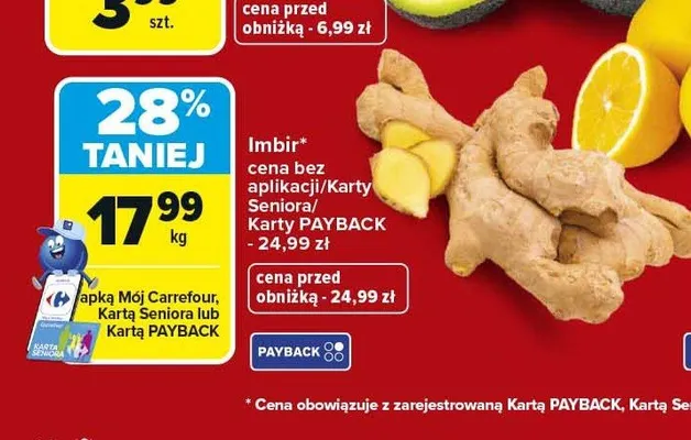 Imbir promocja w Carrefour