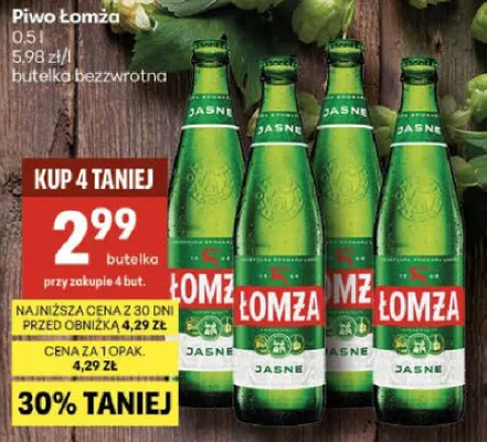 Piwo butelka 0,5l bezalkoholowa Jasne promocja w Delikatesy Centrum
