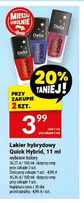 Lakier hybrydowy Delia Quick Hybrid promocja w Twój Market