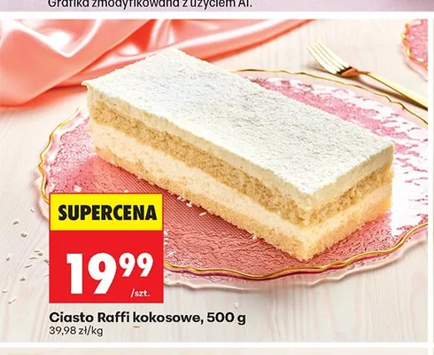 Ciasto Raffi kokosowe promocja w Biedronka