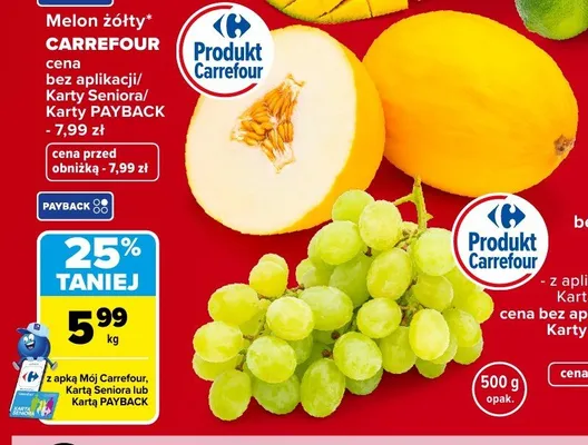 Melon żółty CARREFOUR promocja w Carrefour