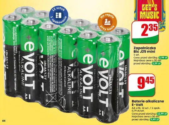 Baterie alkaliczne AA LR6 promocja w Dino